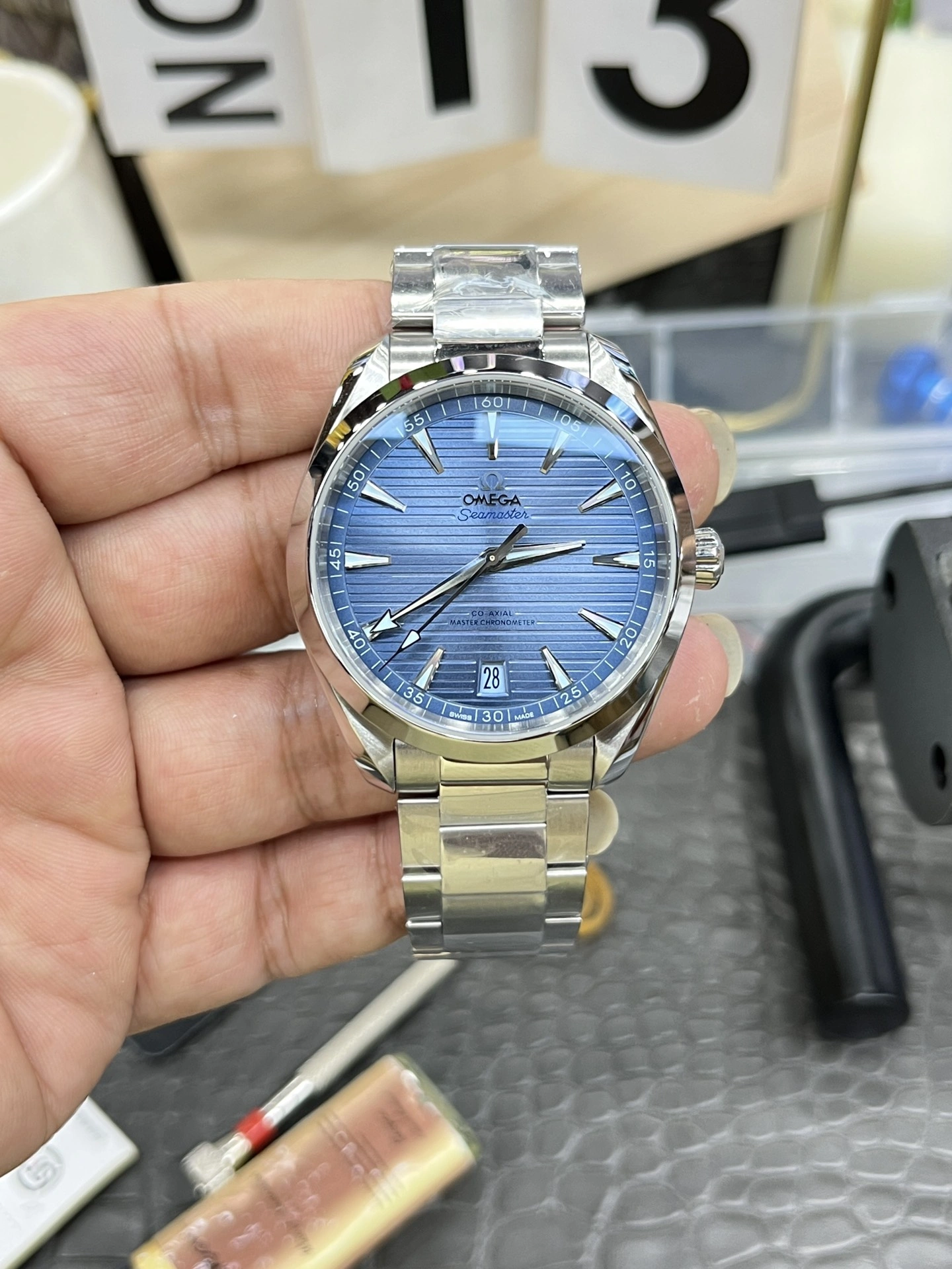 CBD Factory Omega Seamaster Aqua Terra 150M 41mm “Summer Blue” 75th Anniversary (220.10.41.21.03.005) 1:1 Super Clone – DD8900 Movement Snug 230